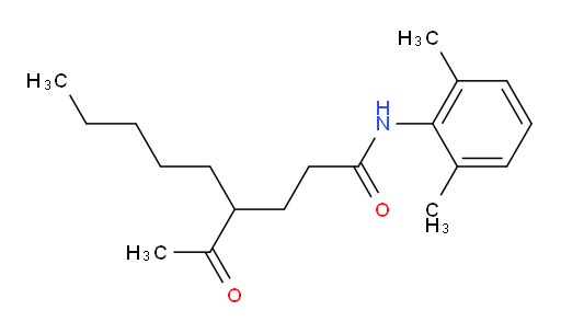 4-acetyl-N-(2,6-dimethylphenyl)nonanamide