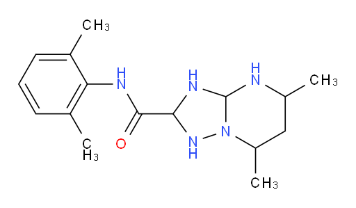 N-(2,6-dimethylphenyl)-5,7-dimethyloctahydro-[1,2,4]triazolo[1,5-a]pyrimidine-2-carboxamide