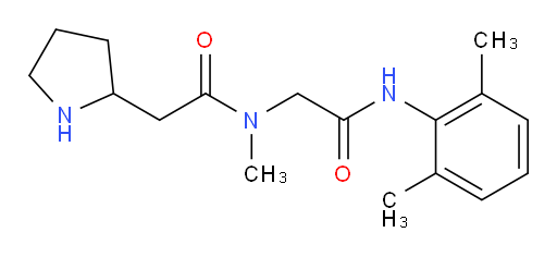 N-(2-((2,6-dimethylphenyl)amino)-2-oxoethyl)-N-methyl-2-(pyrrolidin-2-yl)acetamide