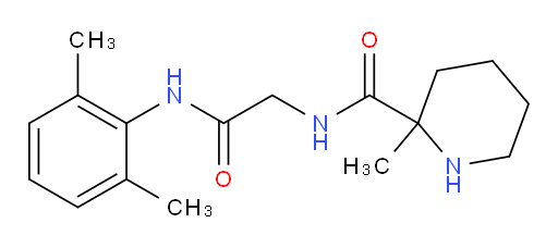 N-(2-((2,6-dimethylphenyl)amino)-2-oxoethyl)-2-methylpiperidine-2-carboxamide