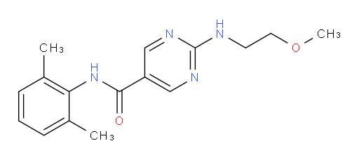 N-(2,6-dimethylphenyl)-2-((2-methoxyethyl)amino)pyrimidine-5-carboxamide