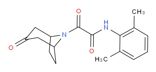 N-(2,6-dimethylphenyl)-2-oxo-2-(3-oxo-8-azabicyclo[3.2.1]octan-8-yl)acetamide