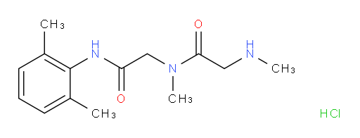 N-(2-((2,6-dimethylphenyl)amino)-2-oxoethyl)-N-methyl-2-(methylamino)acetamide hydrochloride