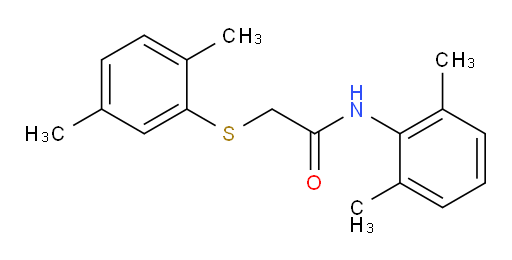 N-(2,6-dimethylphenyl)-2-((2,5-dimethylphenyl)thio)acetamide