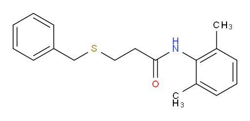 3-(benzylthio)-N-(2,6-dimethylphenyl)propanamide
