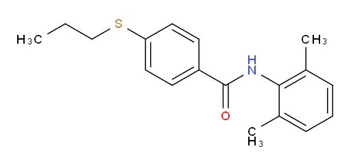 N-(2,6-dimethylphenyl)-4-(propylthio)benzamide