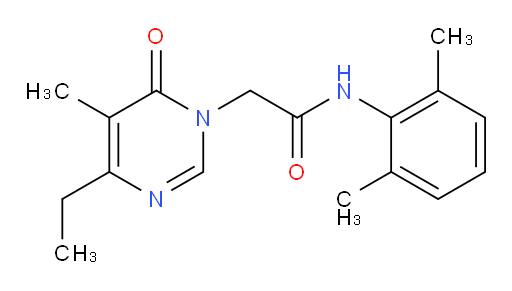 N-(2,6-dimethylphenyl)-2-(4-ethyl-5-methyl-6-oxopyrimidin-1(6H)-yl)acetamide