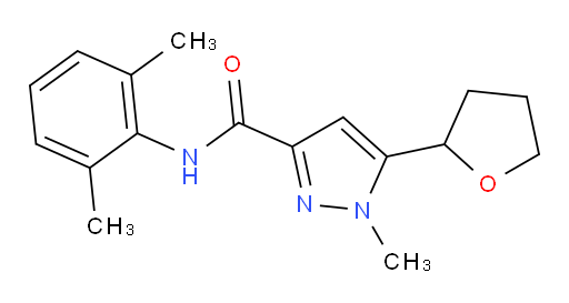 N-(2,6-dimethylphenyl)-1-methyl-5-(tetrahydrofuran-2-yl)-1H-pyrazole-3-carboxamide