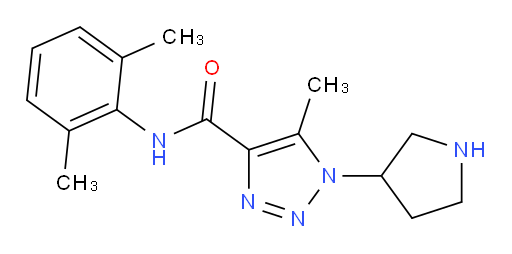 N-(2,6-dimethylphenyl)-5-methyl-1-(pyrrolidin-3-yl)-1H-1,2,3-triazole-4-carboxamide