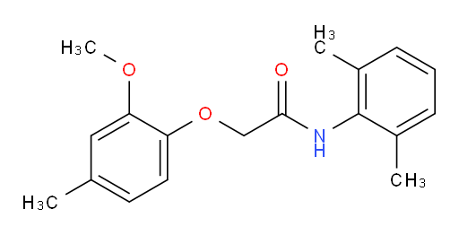 N-(2,6-dimethylphenyl)-2-(2-methoxy-4-methylphenoxy)acetamide