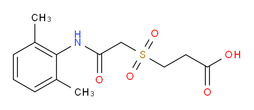 3-((2-((2,6-dimethylphenyl)amino)-2-oxoethyl)sulfonyl)propanoic acid