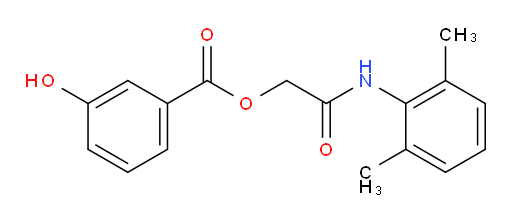 2-((2,6-dimethylphenyl)amino)-2-oxoethyl 3-hydroxybenzoate