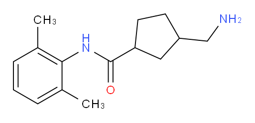 3-(aminomethyl)-N-(2,6-dimethylphenyl)cyclopentanecarboxamide