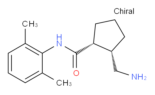 (1R,2S)-2-(aminomethyl)-N-(2,6-dimethylphenyl)cyclopentanecarboxamide