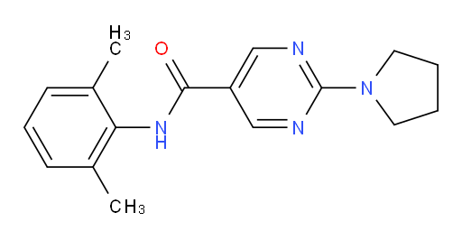 N-(2,6-dimethylphenyl)-2-(pyrrolidin-1-yl)pyrimidine-5-carboxamide