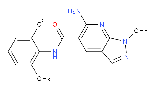 6-amino-N-(2,6-dimethylphenyl)-1-methyl-1H-pyrazolo[3,4-b]pyridine-5-carboxamide