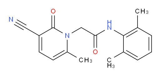 2-(3-cyano-6-methyl-2-oxopyridin-1(2H)-yl)-N-(2,6-dimethylphenyl)acetamide