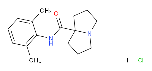 N-(2,6-dimethylphenyl)hexahydro-1H-pyrrolizine-7a-carboxamide hydrochloride