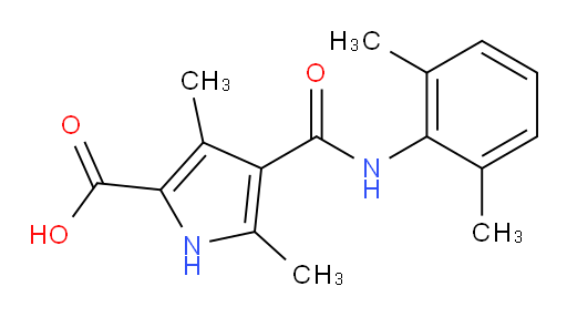 4-((2,6-dimethylphenyl)carbamoyl)-3,5-dimethyl-1H-pyrrole-2-carboxylic acid