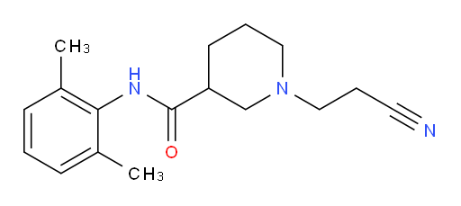 1-(2-cyanoethyl)-N-(2,6-dimethylphenyl)piperidine-3-carboxamide