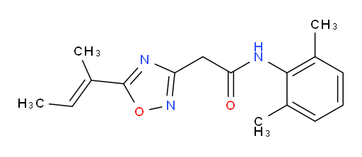 (E)-2-(5-(but-2-en-2-yl)-1,2,4-oxadiazol-3-yl)-N-(2,6-dimethylphenyl)acetamide