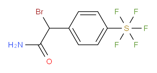 [4-(2-amino-1-bromo-2-oxoethyl)phenyl]sulfur pentafluoride