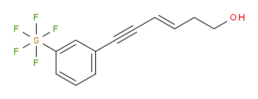[3-(6-hydroxy-3-hexen-5-yn-1-yl)phenyl]sulfur pentafluoride