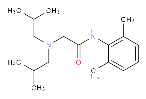 2-(diisobutylamino)-N-(2,6-dimethylphenyl)acetamide