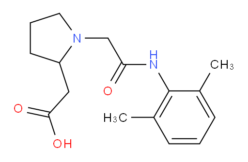 2-(1-(2-((2,6-dimethylphenyl)amino)-2-oxoethyl)pyrrolidin-2-yl)acetic acid