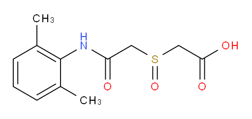 2-((2-((2,6-dimethylphenyl)amino)-2-oxoethyl)sulfinyl)acetic acid