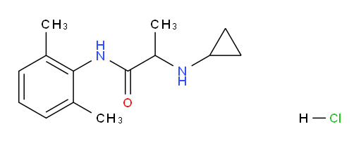 2-(cyclopropylamino)-N-(2,6-dimethylphenyl)propanamide hydrochloride
