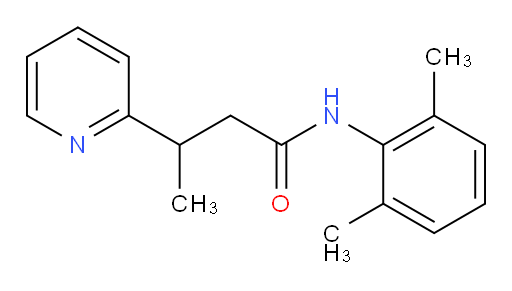 N-(2,6-dimethylphenyl)-3-(pyridin-2-yl)butanamide