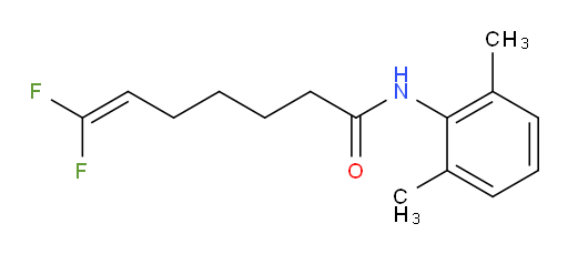 N-(2,6-dimethylphenyl)-7,7-difluorohept-6-enamide