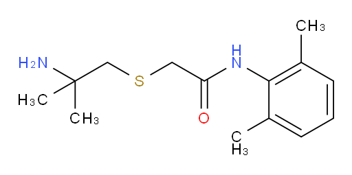 2-((2-amino-2-methylpropyl)thio)-N-(2,6-dimethylphenyl)acetamide