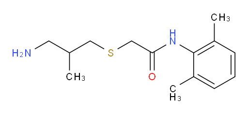 2-((3-amino-2-methylpropyl)thio)-N-(2,6-dimethylphenyl)acetamide