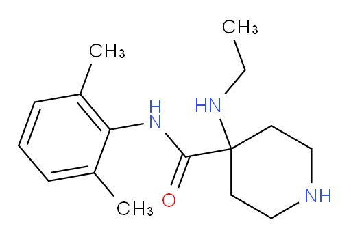 N-(2,6-dimethylphenyl)-4-(ethylamino)piperidine-4-carboxamide