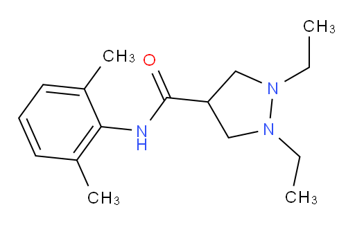 N-(2,6-dimethylphenyl)-1,2-diethylpyrazolidine-4-carboxamide