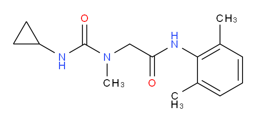 2-(3-cyclopropyl-1-methylureido)-N-(2,6-dimethylphenyl)acetamide