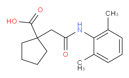 1-(2-((2,6-dimethylphenyl)amino)-2-oxoethyl)cyclopentanecarboxylic acid