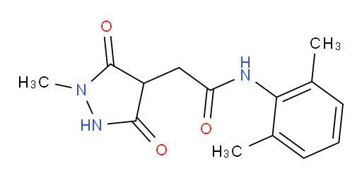 N-(2,6-dimethylphenyl)-2-(1-methyl-3,5-dioxopyrazolidin-4-yl)acetamide