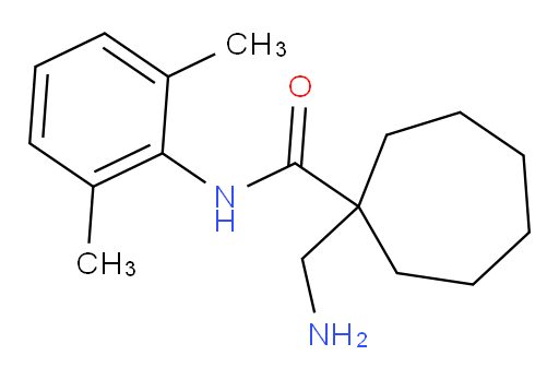 1-(aminomethyl)-N-(2,6-dimethylphenyl)cycloheptanecarboxamide