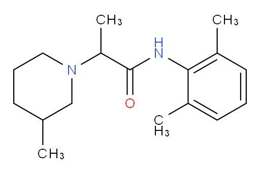 N-(2,6-dimethylphenyl)-2-(3-methylpiperidin-1-yl)propanamide