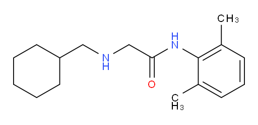 2-((cyclohexylmethyl)amino)-N-(2,6-dimethylphenyl)acetamide