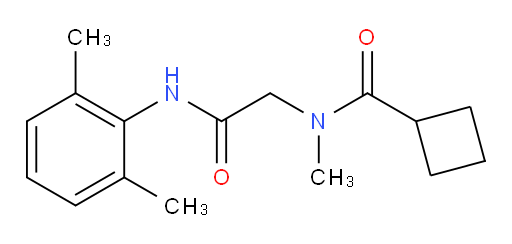 N-(2-((2,6-dimethylphenyl)amino)-2-oxoethyl)-N-methylcyclobutanecarboxamide