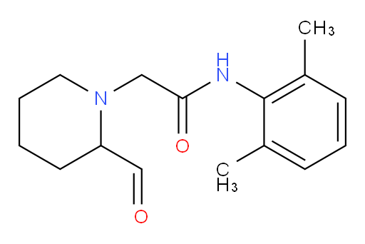 N-(2,6-dimethylphenyl)-2-(2-formylpiperidin-1-yl)acetamide