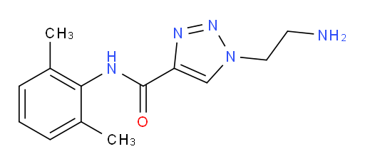 1-(2-aminoethyl)-N-(2,6-dimethylphenyl)-1H-1,2,3-triazole-4-carboxamide