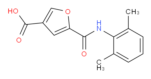 5-((2,6-dimethylphenyl)carbamoyl)furan-3-carboxylic acid