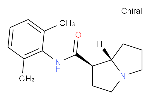 (1R,7aS)-N-(2,6-dimethylphenyl)hexahydro-1H-pyrrolizine-1-carboxamide