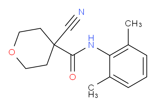 4-cyano-N-(2,6-dimethylphenyl)tetrahydro-2H-pyran-4-carboxamide