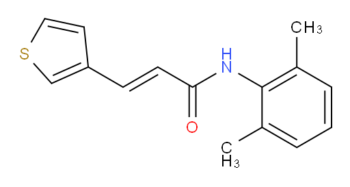 (E)-N-(2,6-dimethylphenyl)-3-(thiophen-3-yl)acrylamide